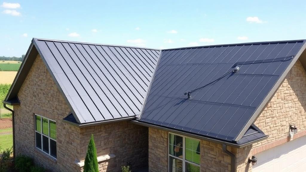 Standing seam metal roof installation in Lebanon, Tennessee